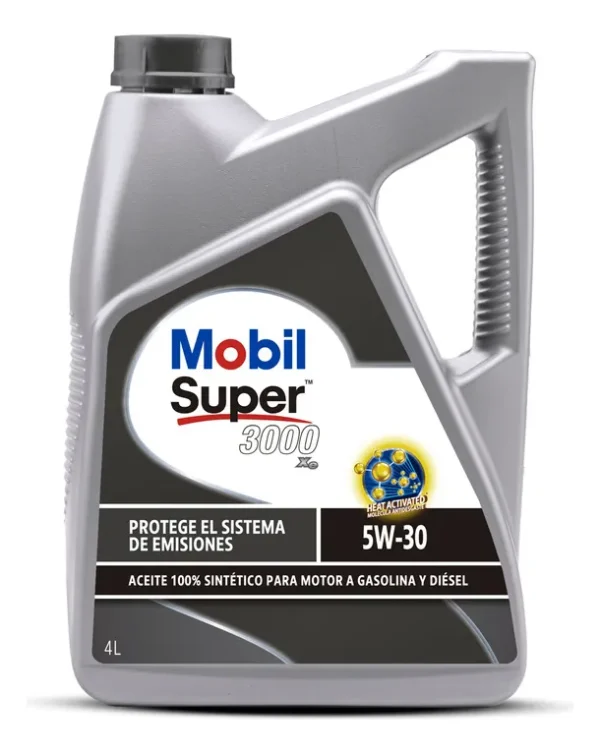 Aceite Motor MOBIL SUPER 3000 5W30 4lt 100% Sintético