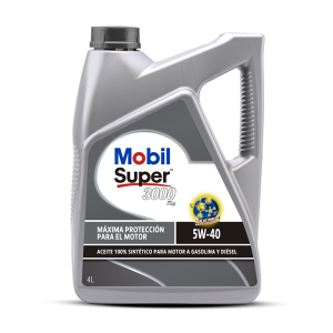 Aceite Motor MOBIL SUPER 3000 5W40 4lt 100% Sintético